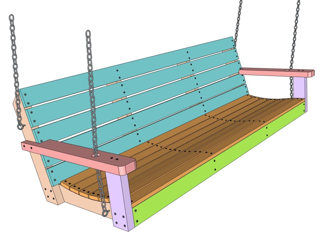 DIY Porch swing bench