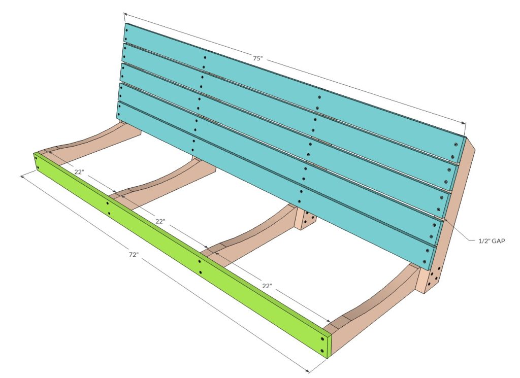 DIY Porch swing bench