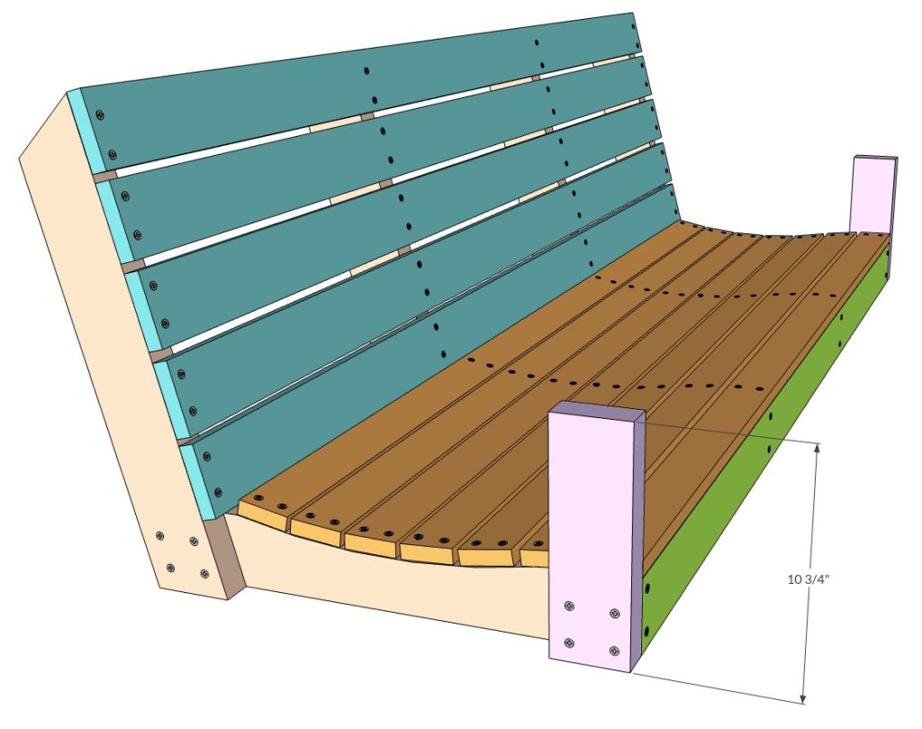 DIY Porch swing bench