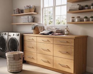 DIY Base Laundry cabinets with drawers